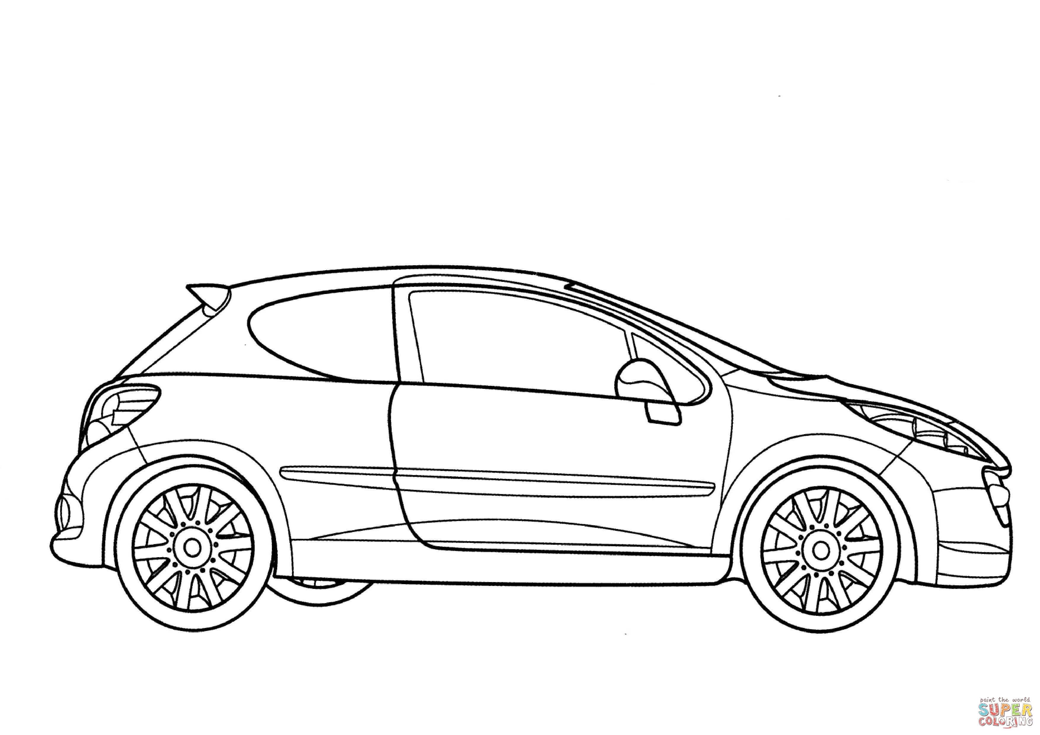 Çocuklar İçin Peugeot Boyama Sayfaları 