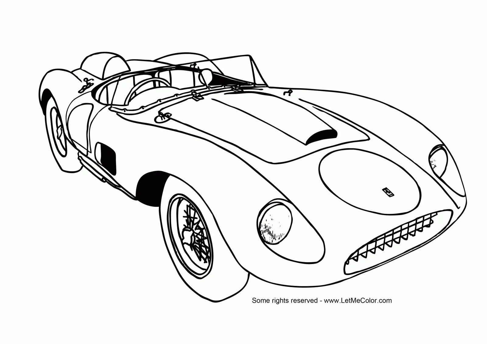Çocuklar İçin Porsche Boyama Sayfaları 
