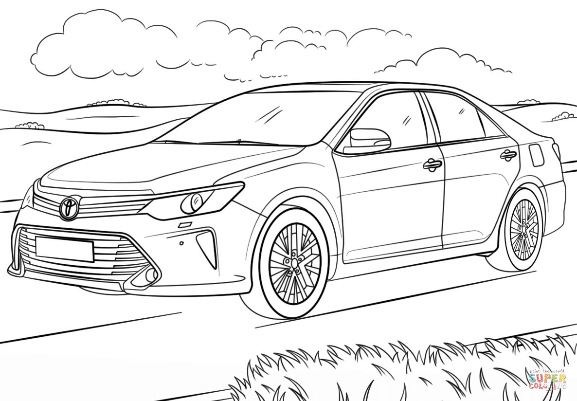 Çocuklar İçin Toyota Boyama Sayfaları 
