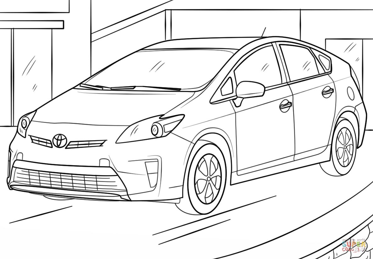 Çocuklar İçin Toyota Boyama Sayfaları 
