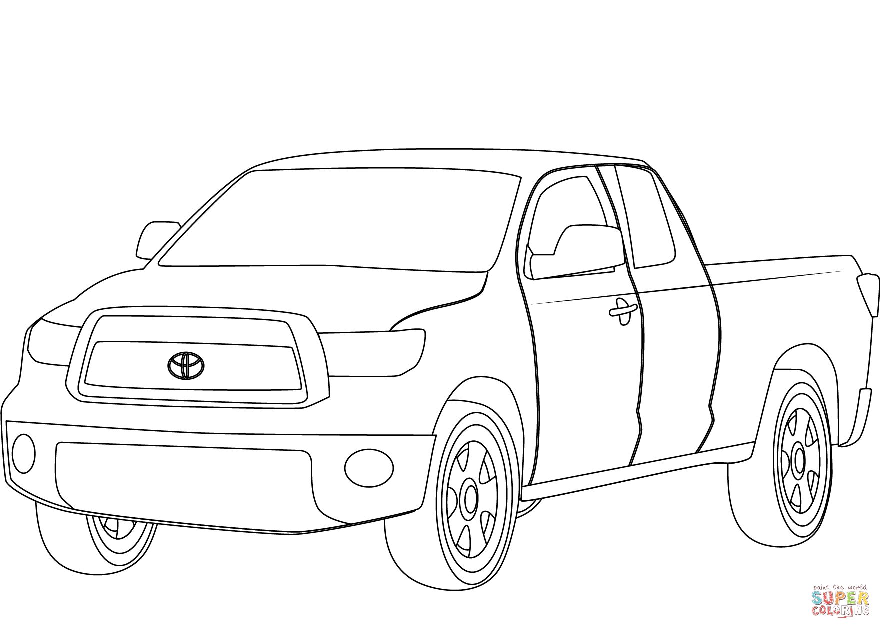Çocuklar İçin Toyota Boyama Sayfaları 