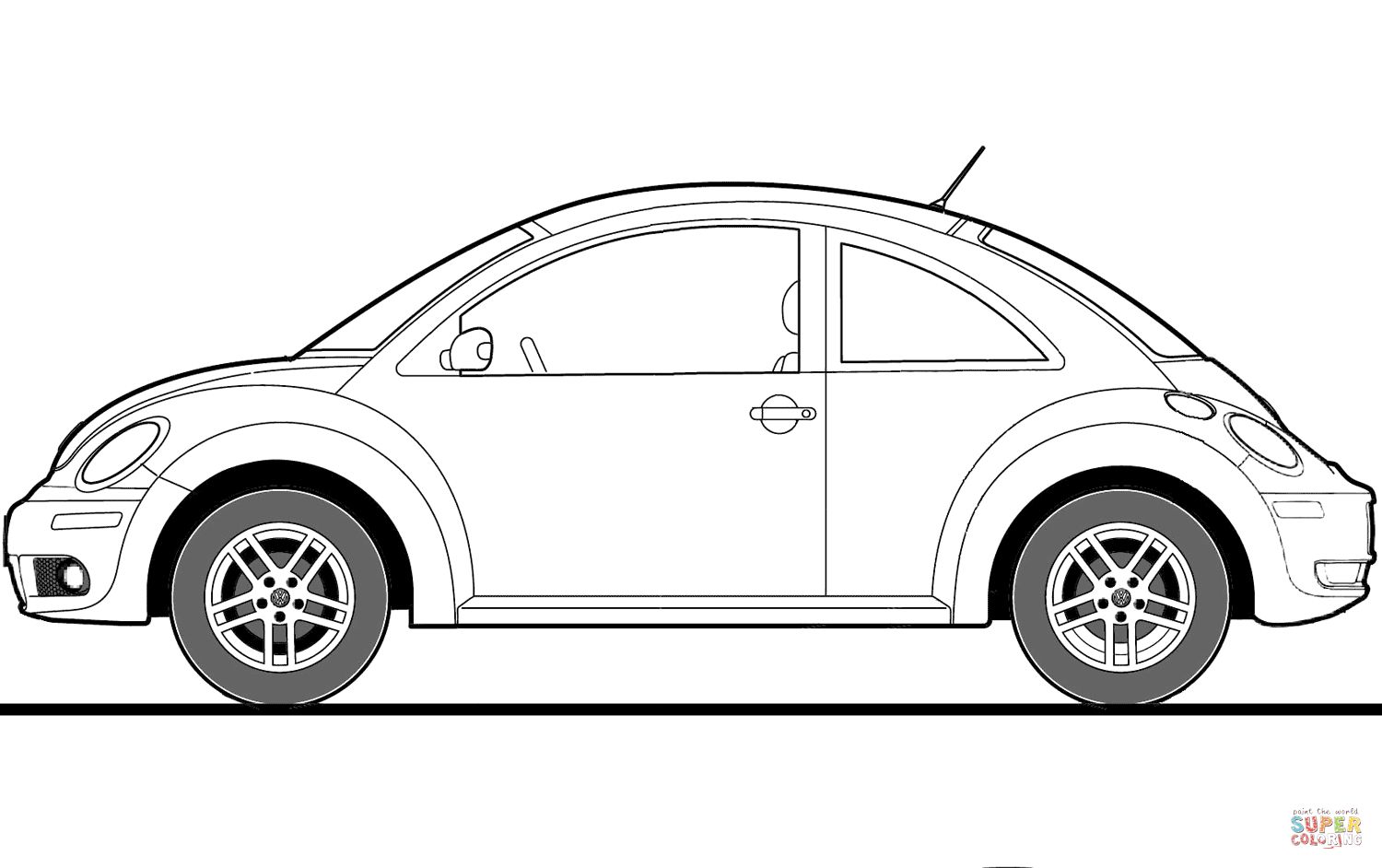 Çocuklar İçin Volkswagen Boyama Sayfaları 