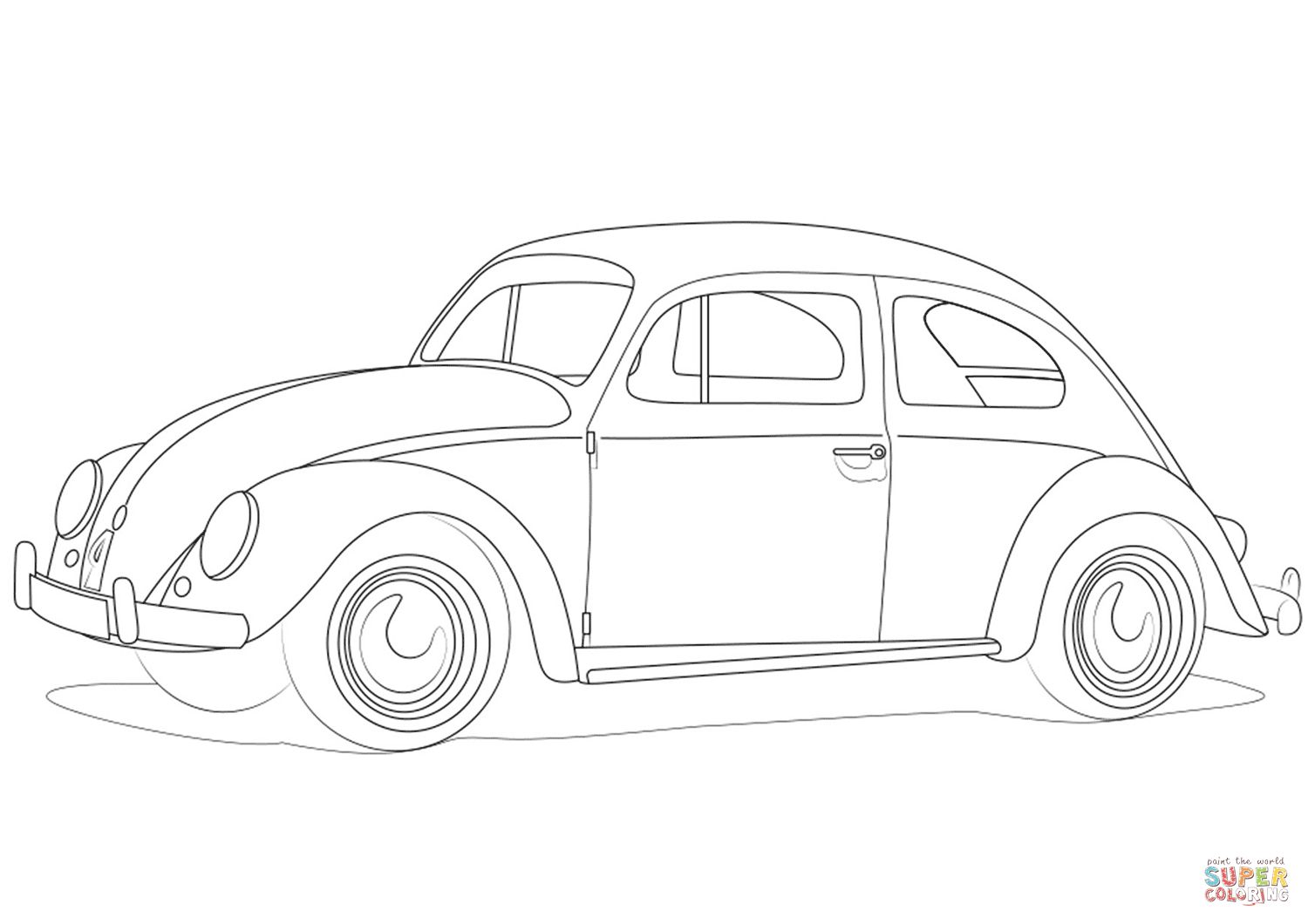 Çocuklar İçin Volkswagen Boyama Sayfaları 