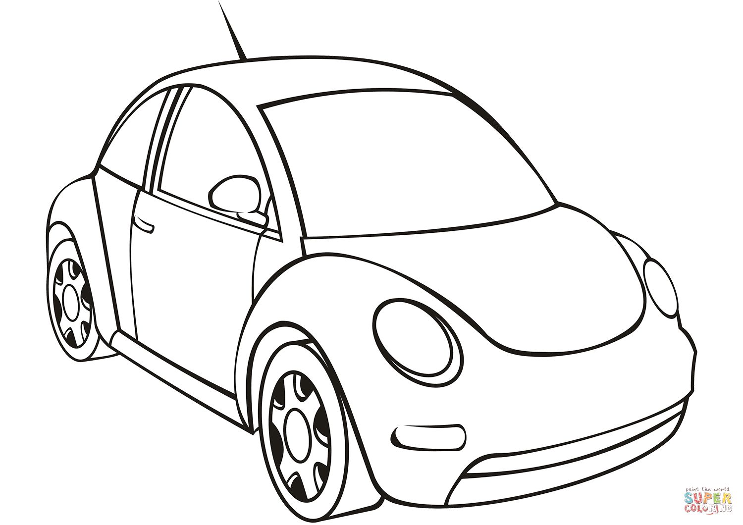 Çocuklar İçin Volkswagen Boyama Sayfaları 