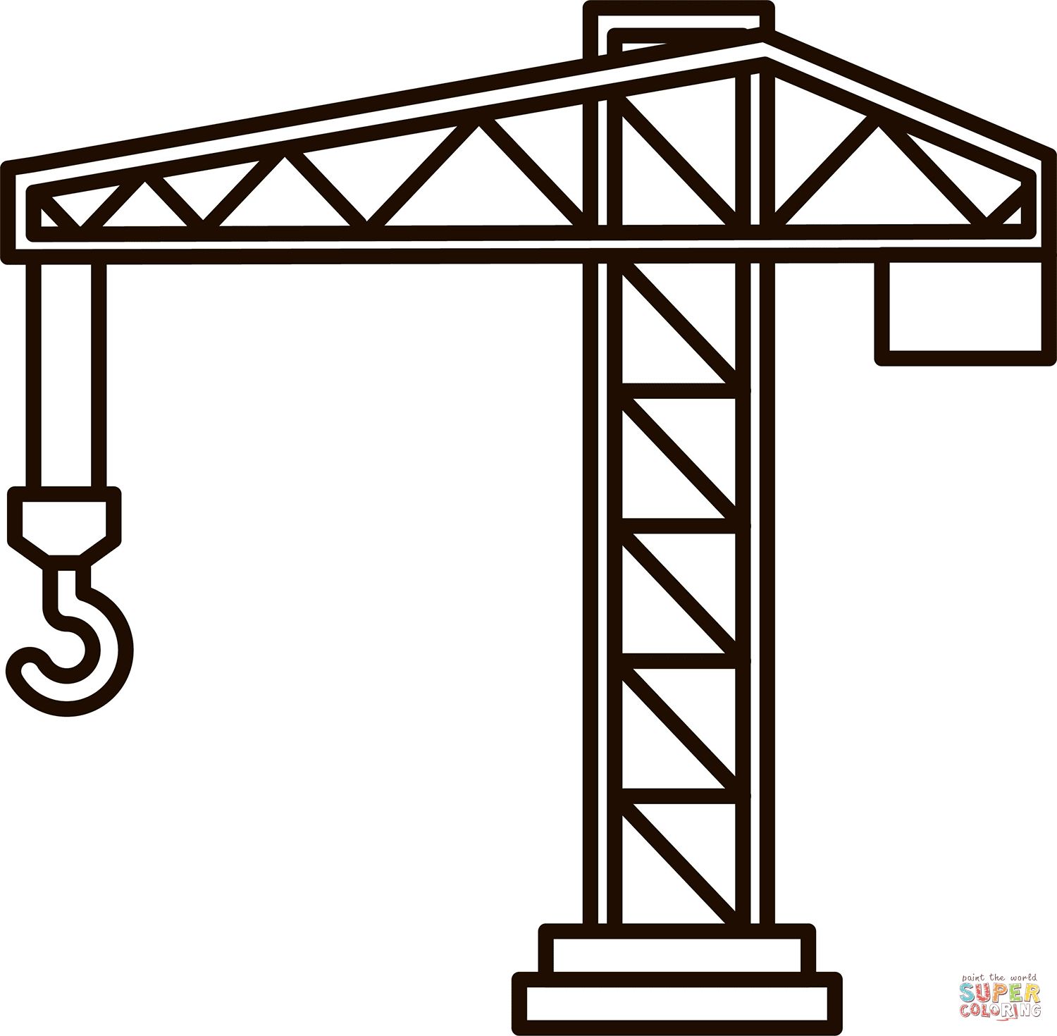 Çocuklar İçin iş-makineleri Boyama Sayfaları 