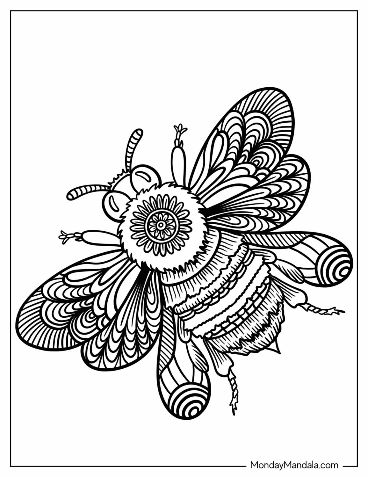 Çocuklar İçin  Yetişkinler için Animal-Mandala Boyama Sayfaları 