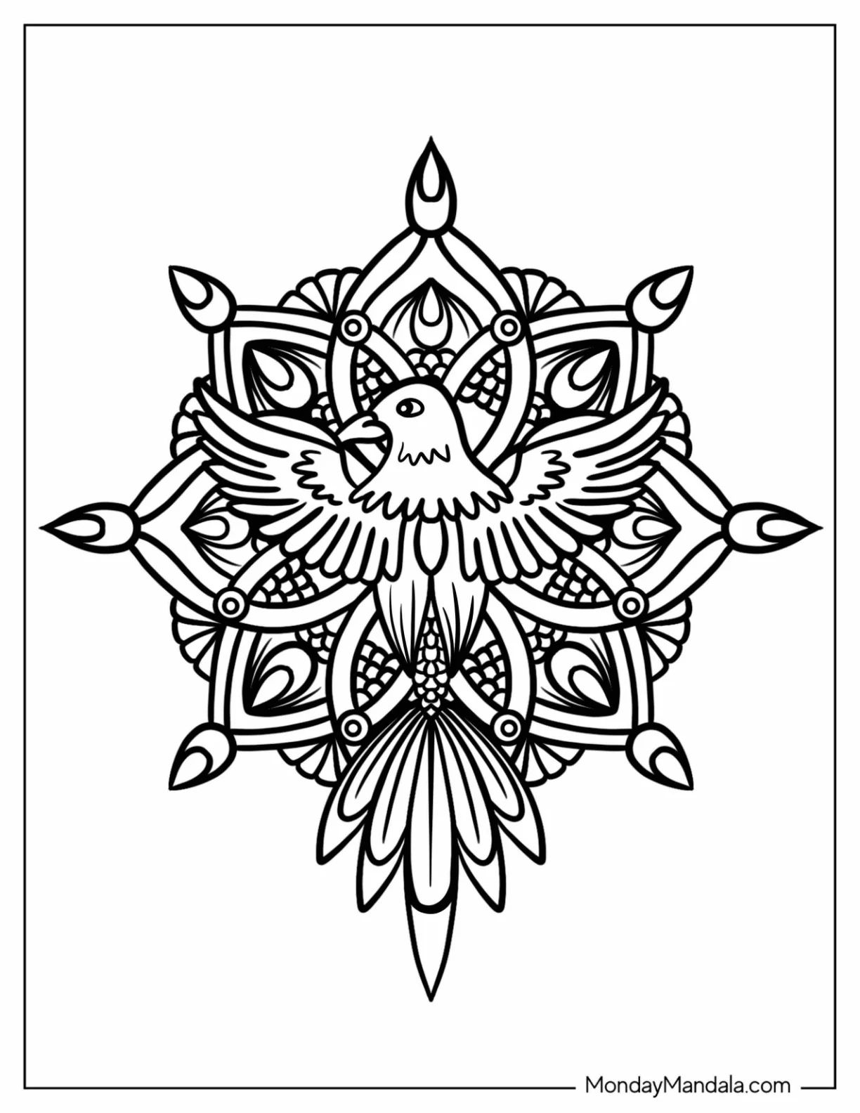 Çocuklar İçin  Yetişkinler için Animal-Mandala Boyama Sayfaları 