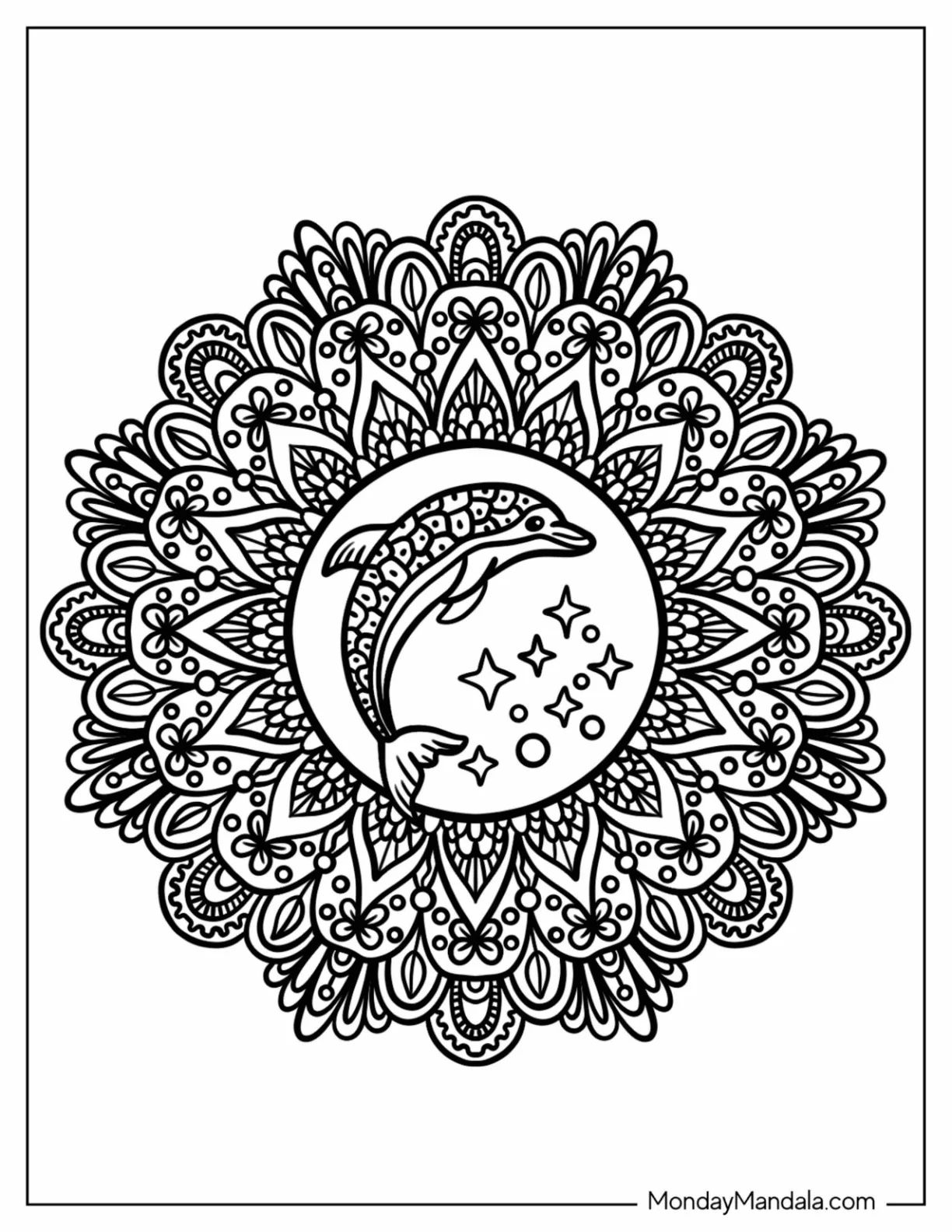 Çocuklar İçin  Yetişkinler için Animal-Mandala Boyama Sayfaları 