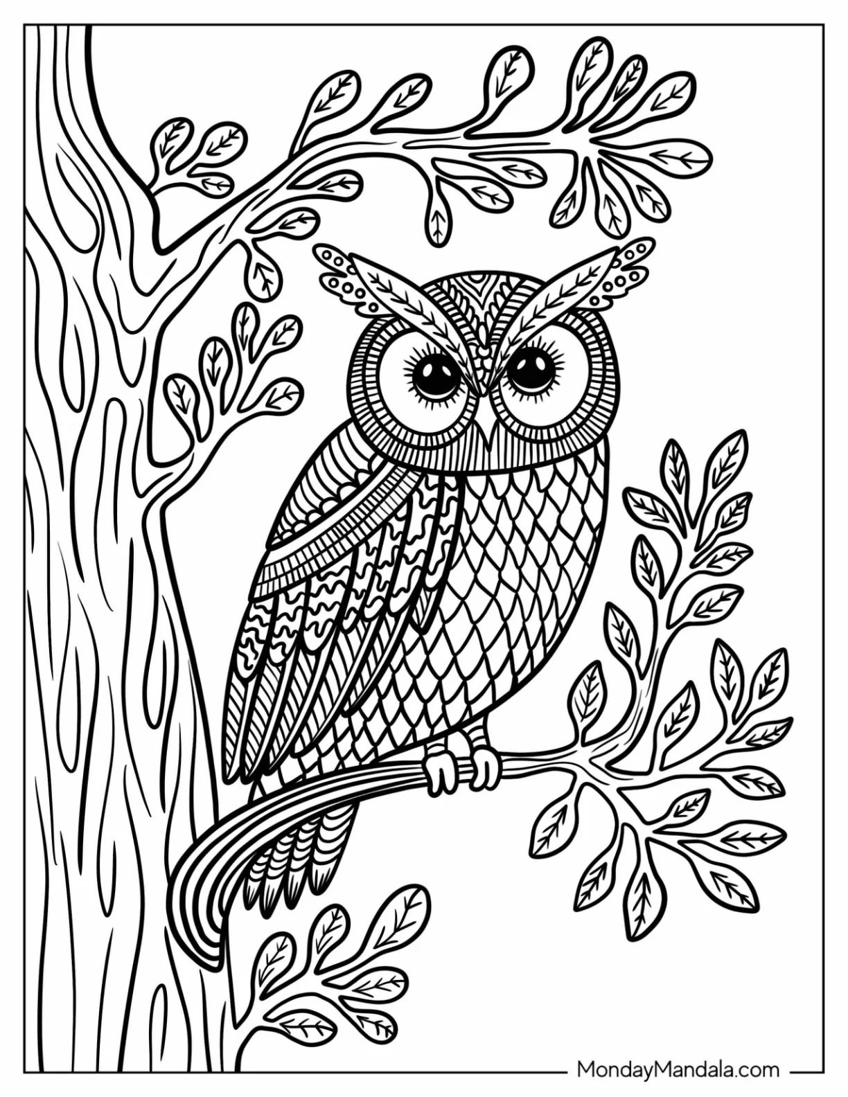 Çocuklar İçin  Yetişkinler için Animal-Mandala Boyama Sayfaları 