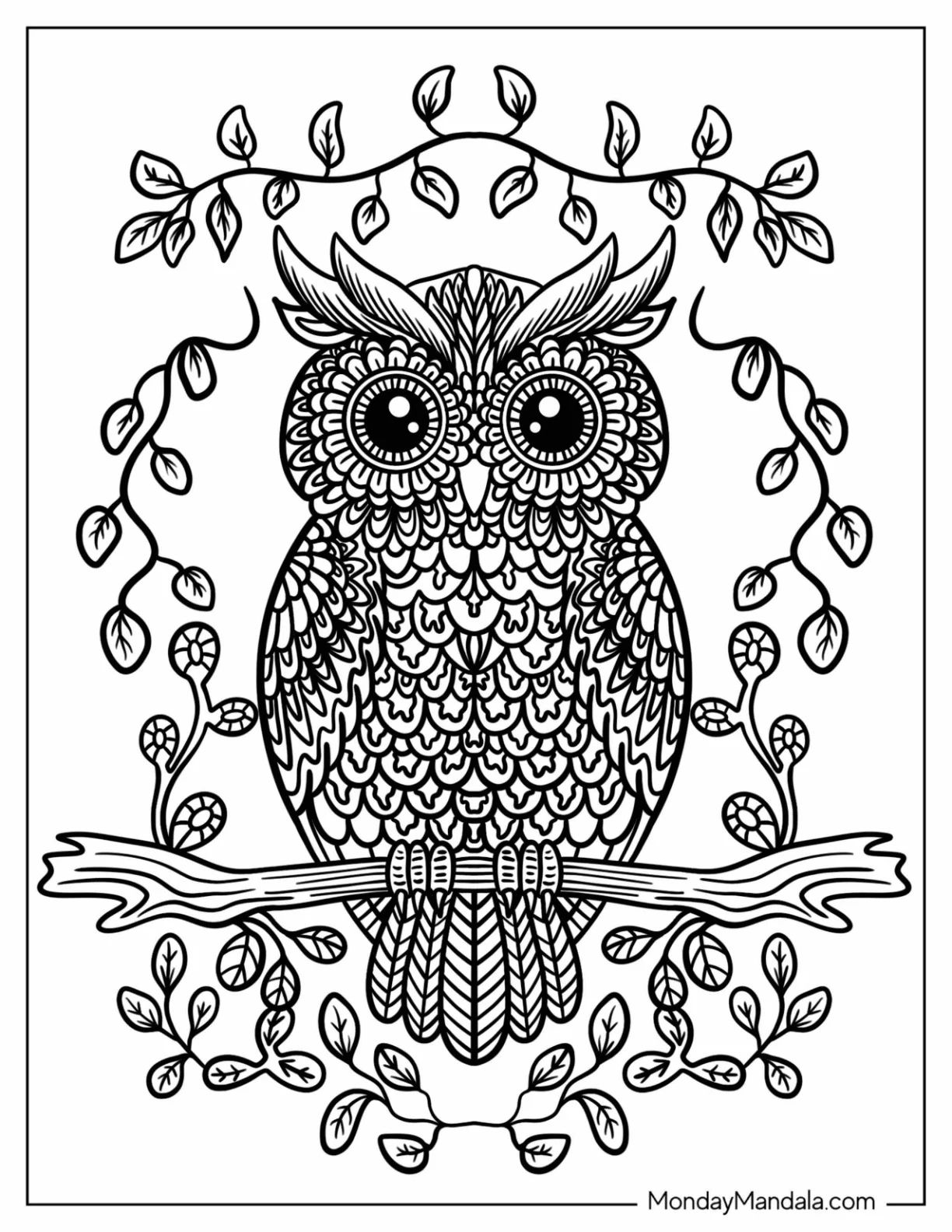Çocuklar İçin  Yetişkinler için Animal-Mandala Boyama Sayfaları 