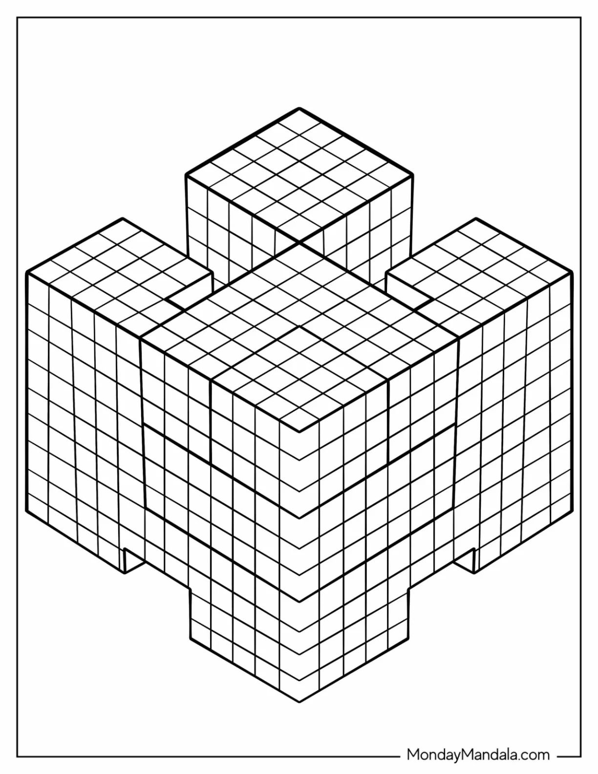 Çocuklar İçin  Yetişkinler için Geometrik Boyama Sayfaları 