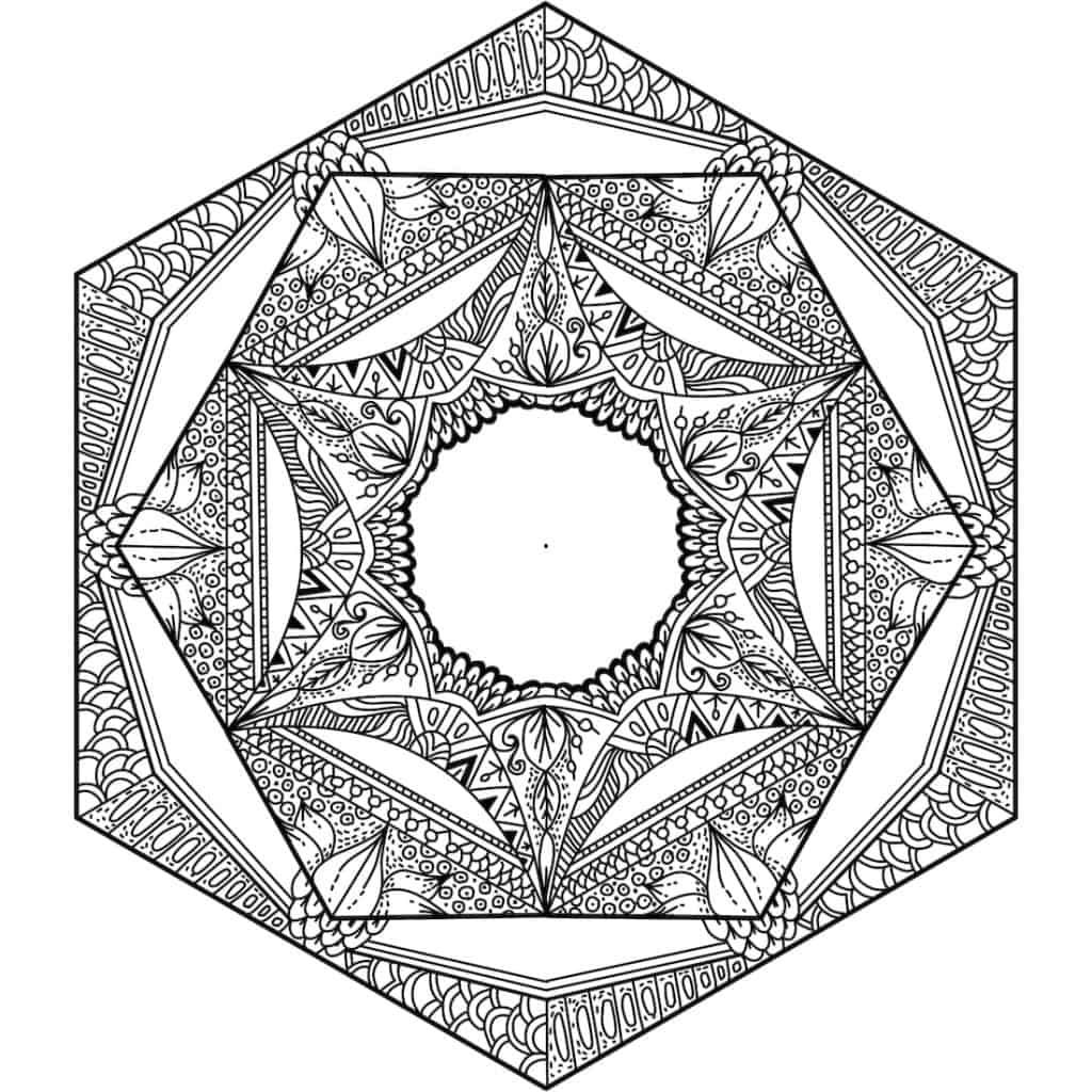 Çocuklar İçin  Yetişkinler için Mandala Boyama Sayfaları 