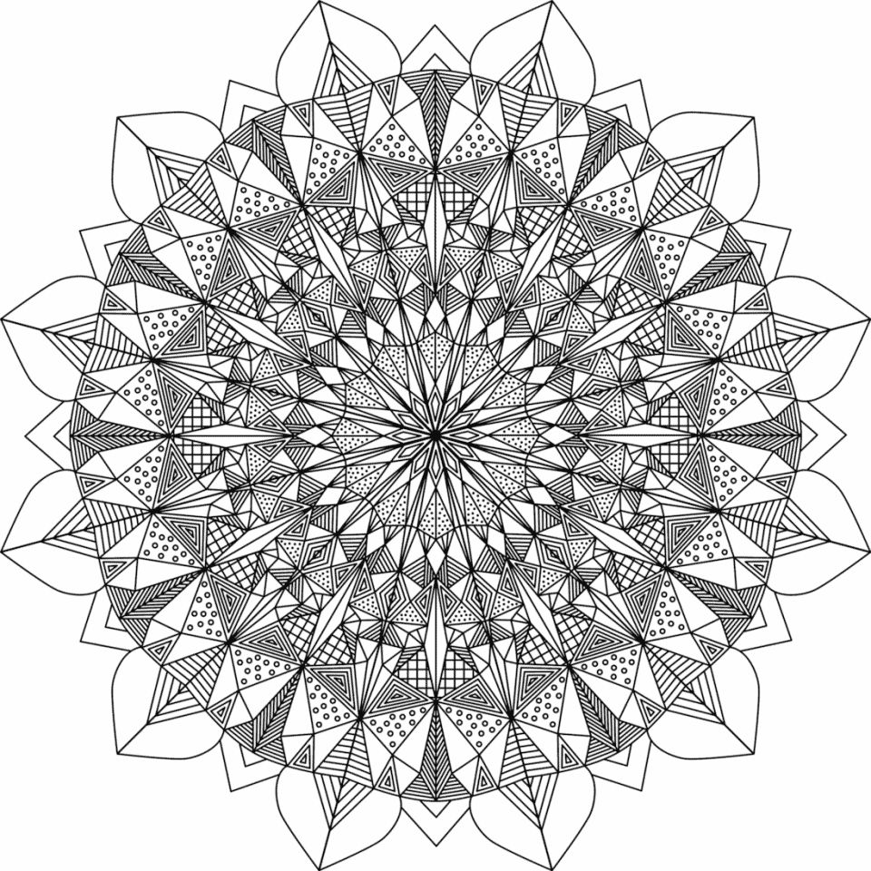 Çocuklar İçin  Yetişkinler için Mandala Boyama Sayfaları 