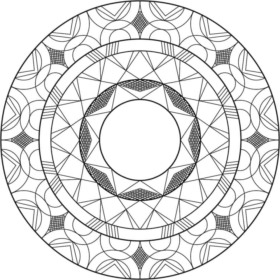 Çocuklar İçin  Yetişkinler için Mandala Boyama Sayfaları 