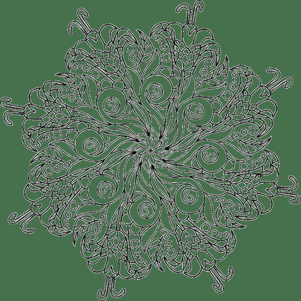 Çocuklar İçin  Yetişkinler için Mandala Boyama Sayfaları 