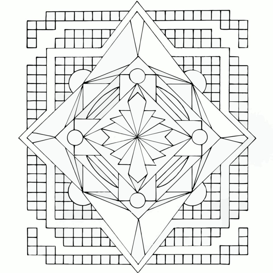 Çocuklar İçin  Yetişkinler için Mandala Boyama Sayfaları 