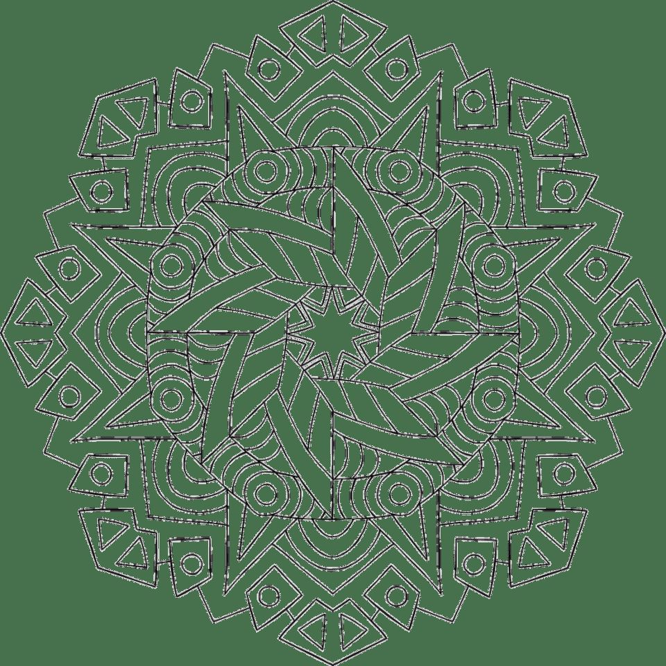 Çocuklar İçin  Yetişkinler için Mandala Boyama Sayfaları 