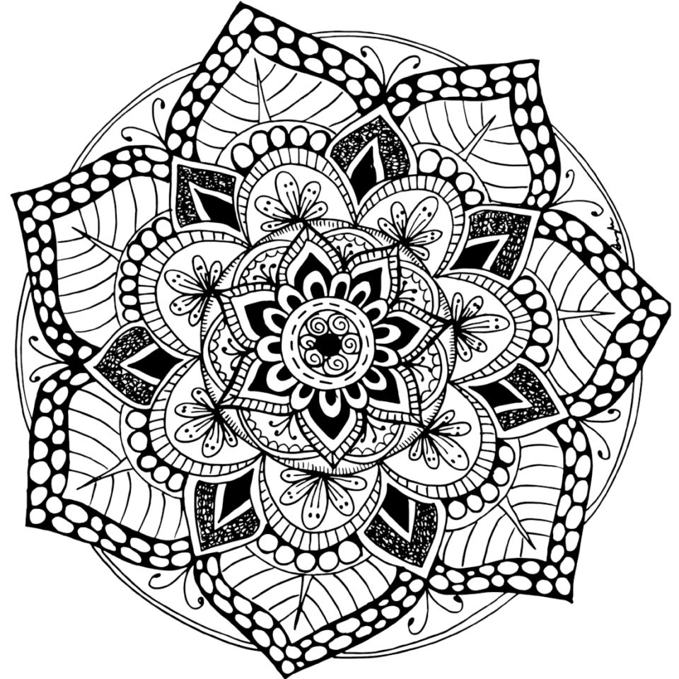Çocuklar İçin  Yetişkinler için Mandala Boyama Sayfaları 