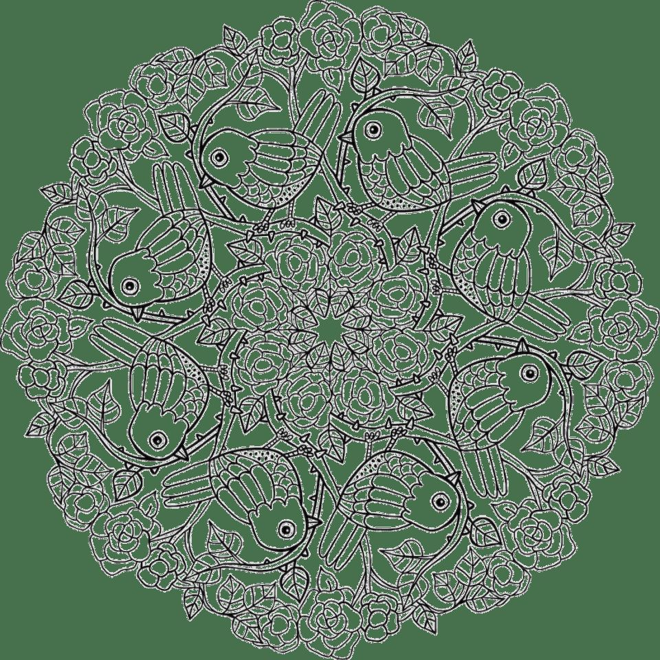 Çocuklar İçin  Yetişkinler için Mandala Boyama Sayfaları 