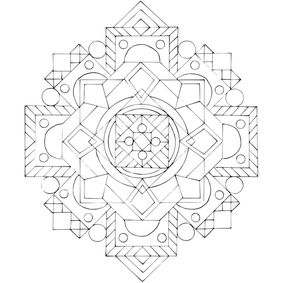 Çocuklar İçin  Yetişkinler için Mandala Boyama Sayfaları 