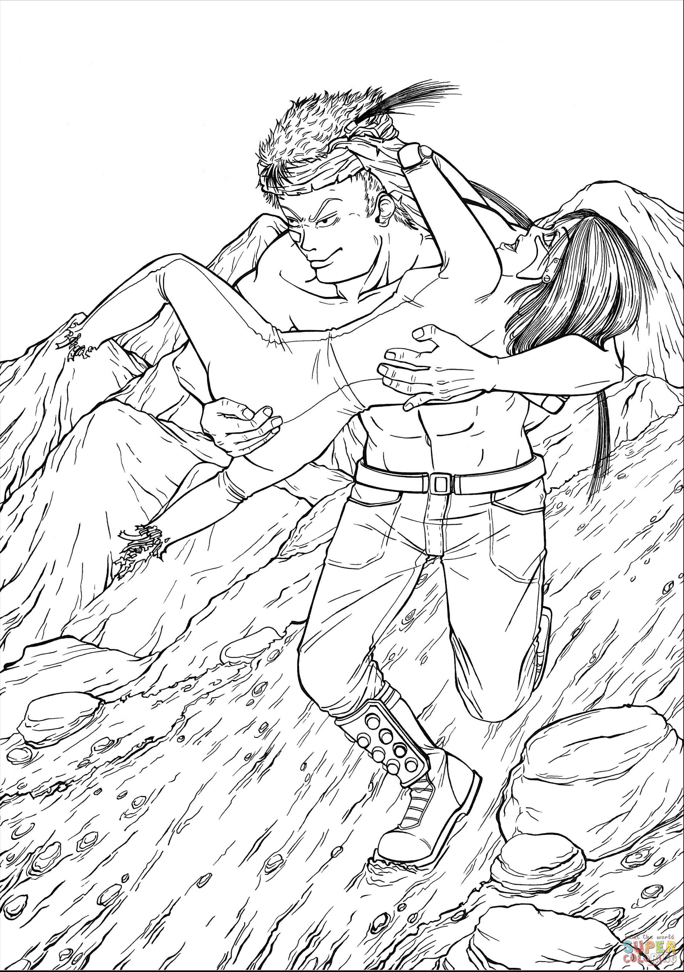 Çocuklar İçin  Yetişkinler için Yetişkinleri-için-manga Boyama Sayfaları 