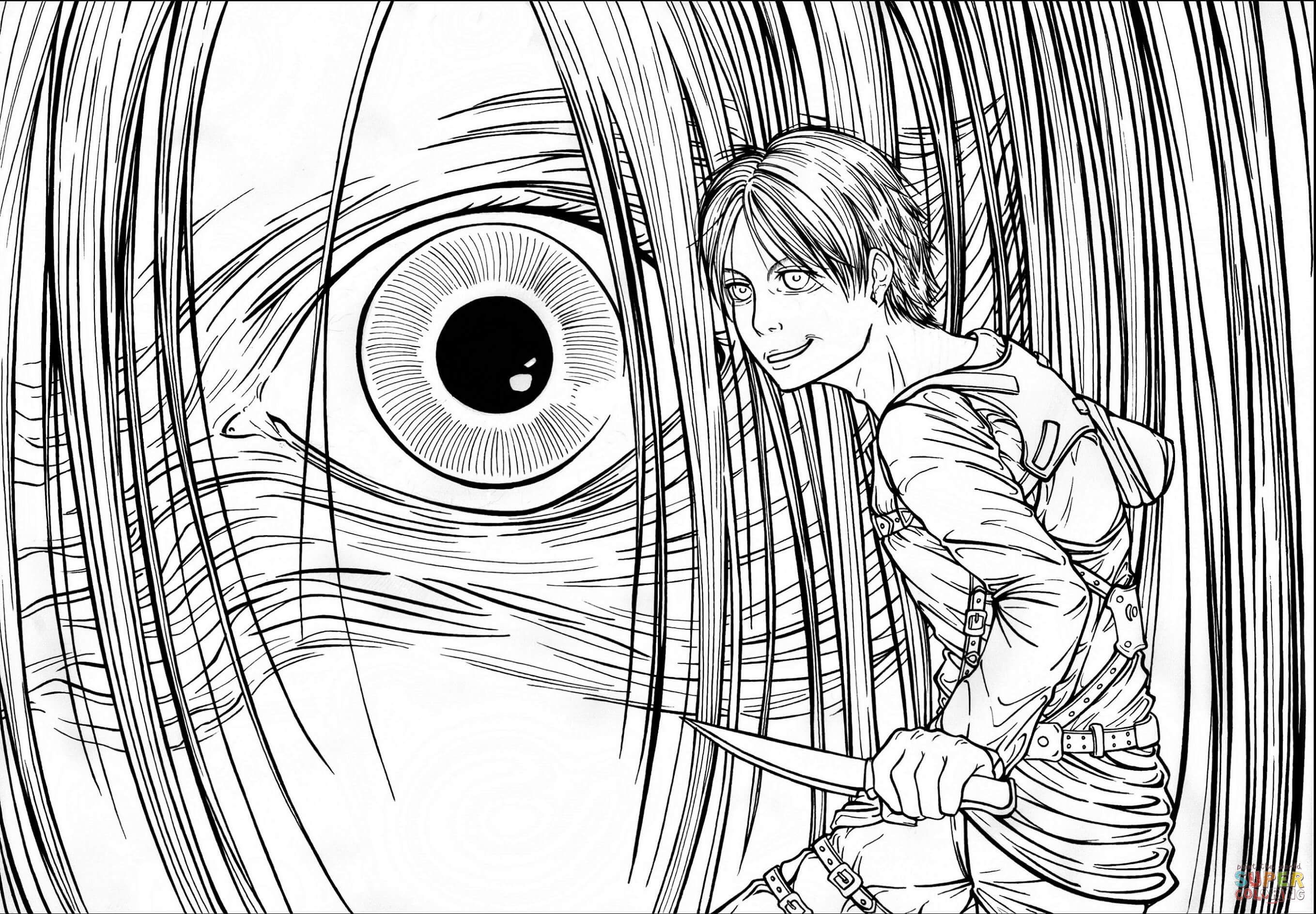 Çocuklar İçin  Yetişkinler için Yetişkinleri-için-manga Boyama Sayfaları 