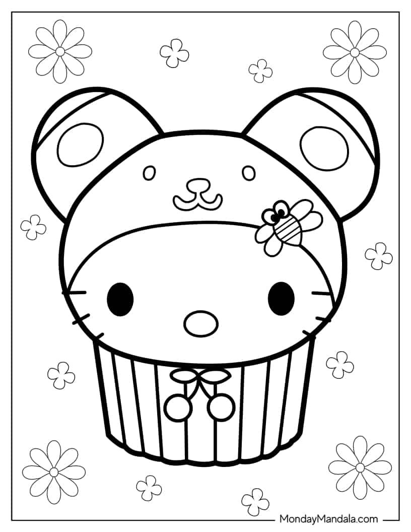 Çocuklar İçin Cup-Cake Boyama Sayfaları 