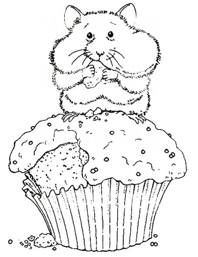 Çocuklar İçin Cup-Cake Boyama Sayfaları 