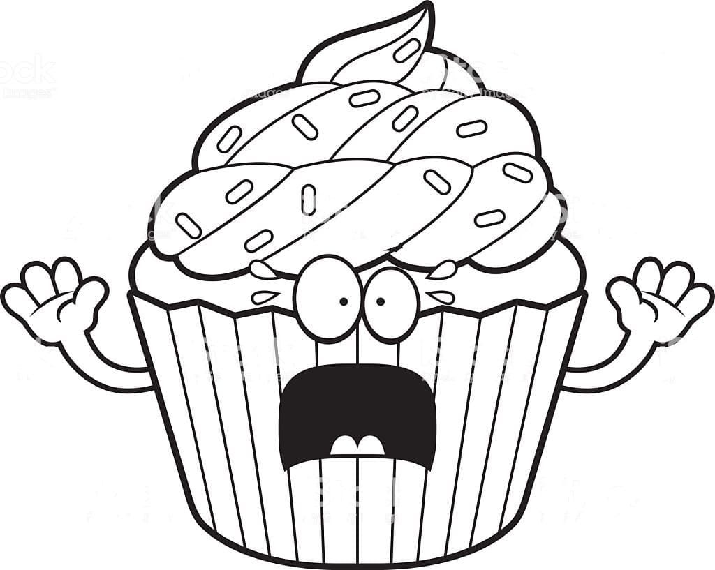 Çocuklar İçin Cup-Cake Boyama Sayfaları 