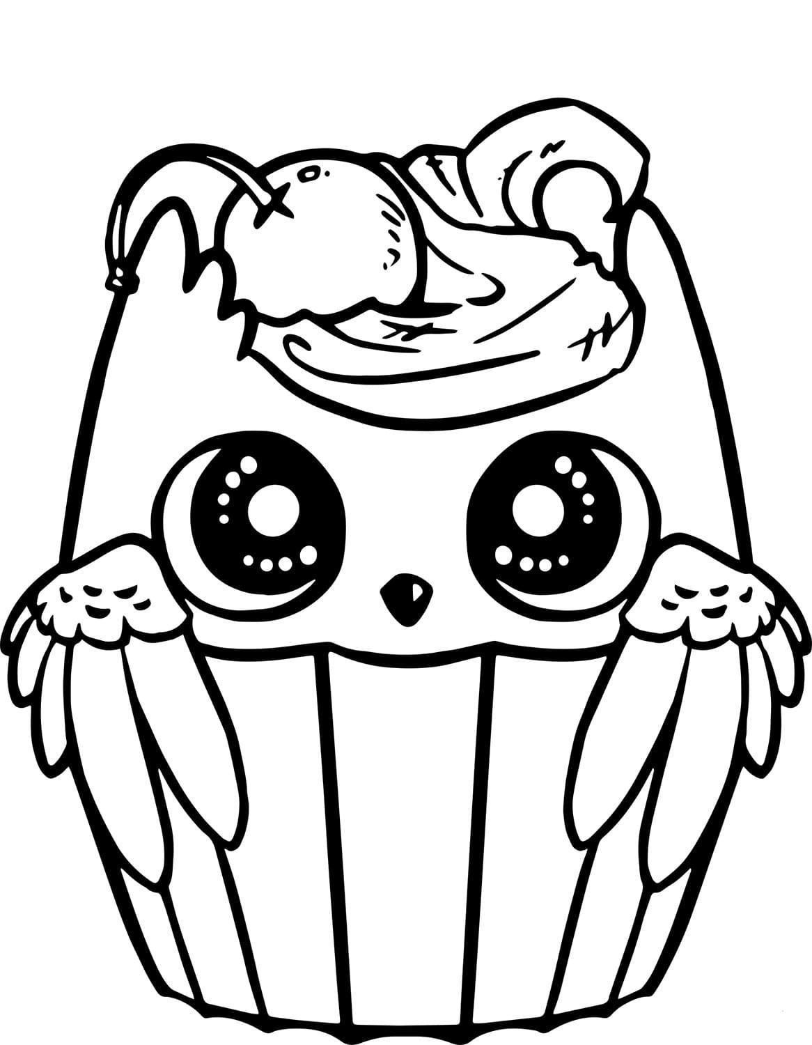 Çocuklar İçin Cup-Cake Boyama Sayfaları 