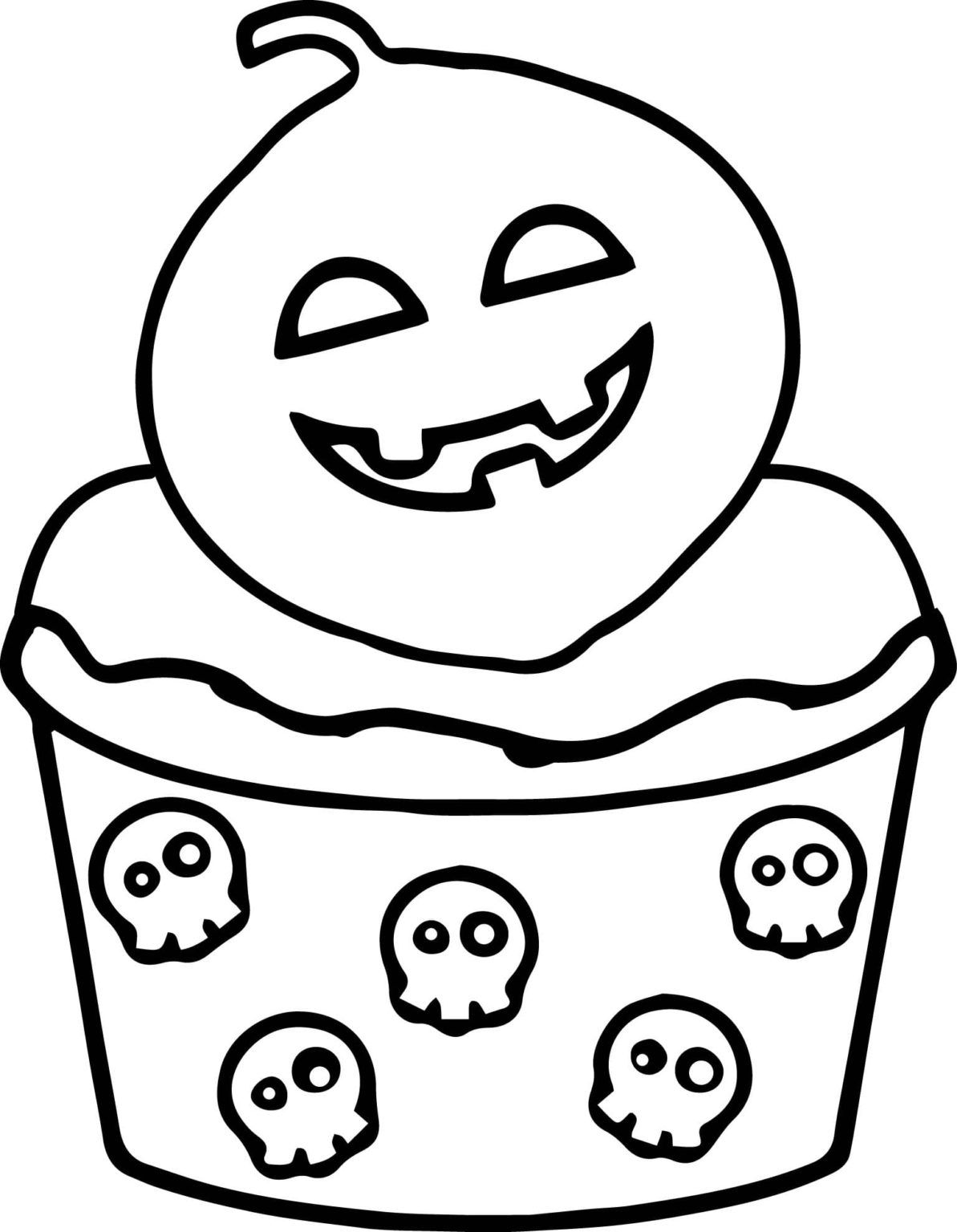 Çocuklar İçin Cup-Cake Boyama Sayfaları 