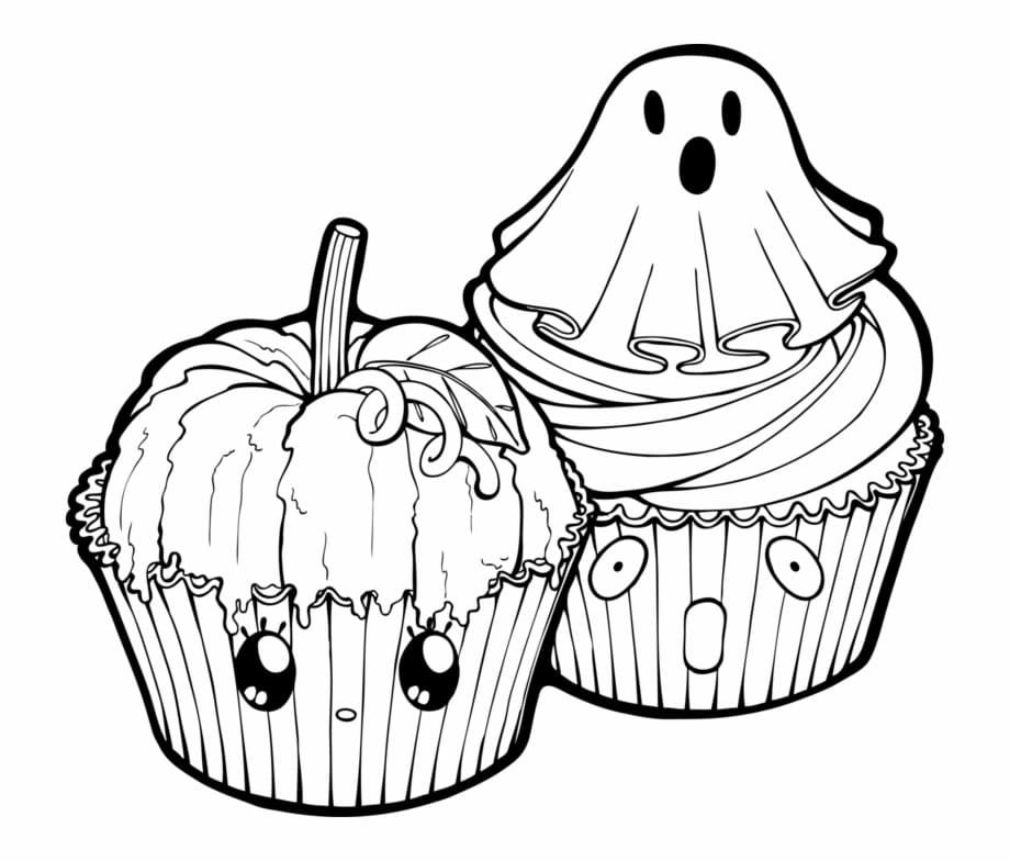 Çocuklar İçin Cup-Cake Boyama Sayfaları 
