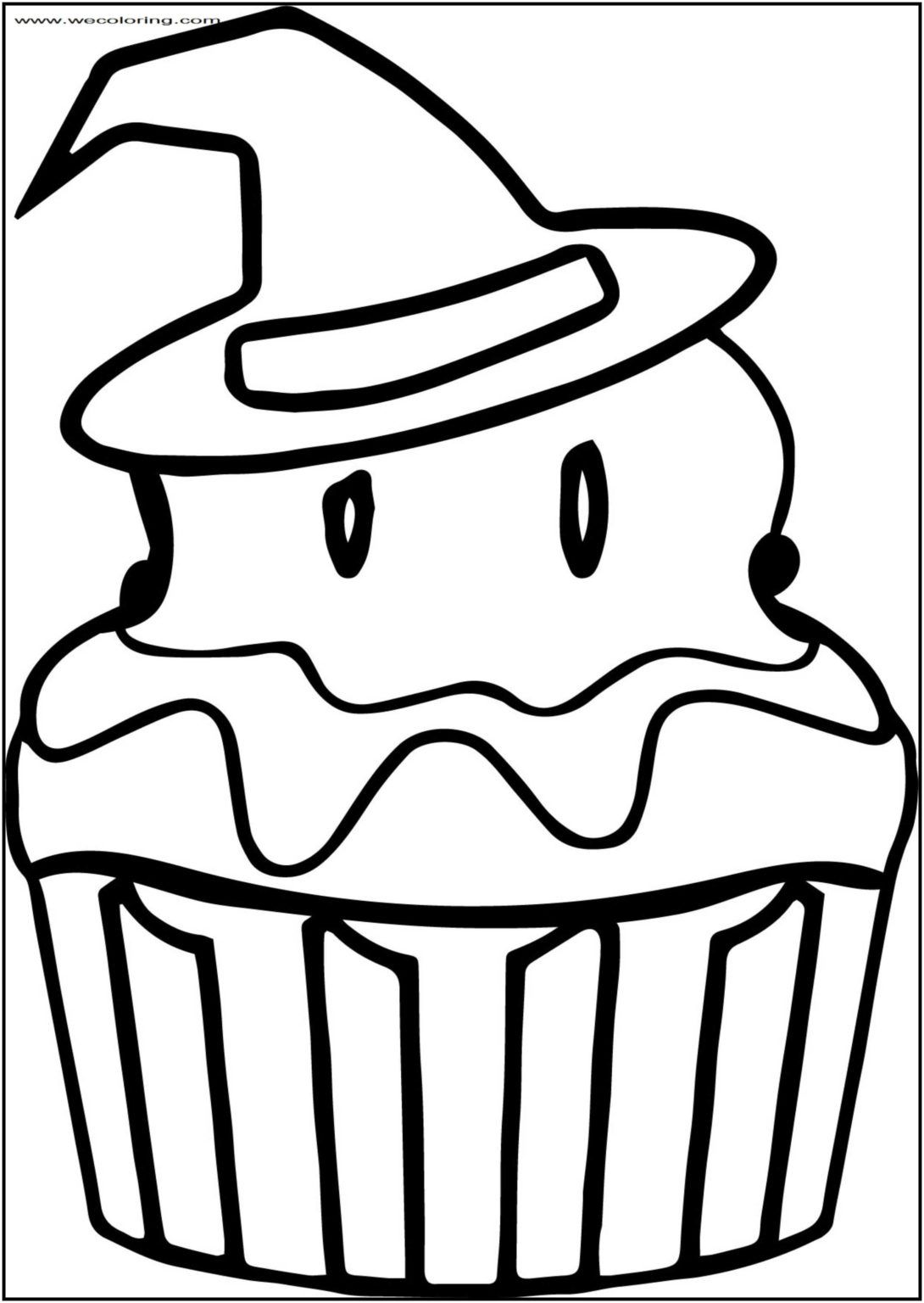 Çocuklar İçin Cup-Cake Boyama Sayfaları 