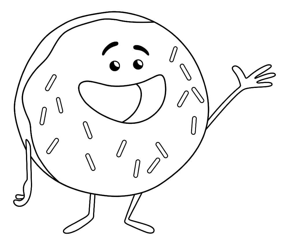 Çocuklar İçin Donat Boyama Sayfaları 