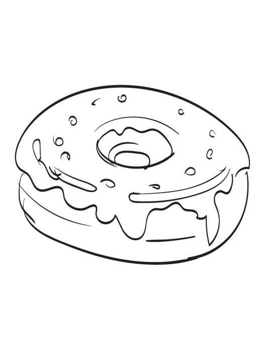 Çocuklar İçin Donat Boyama Sayfaları 