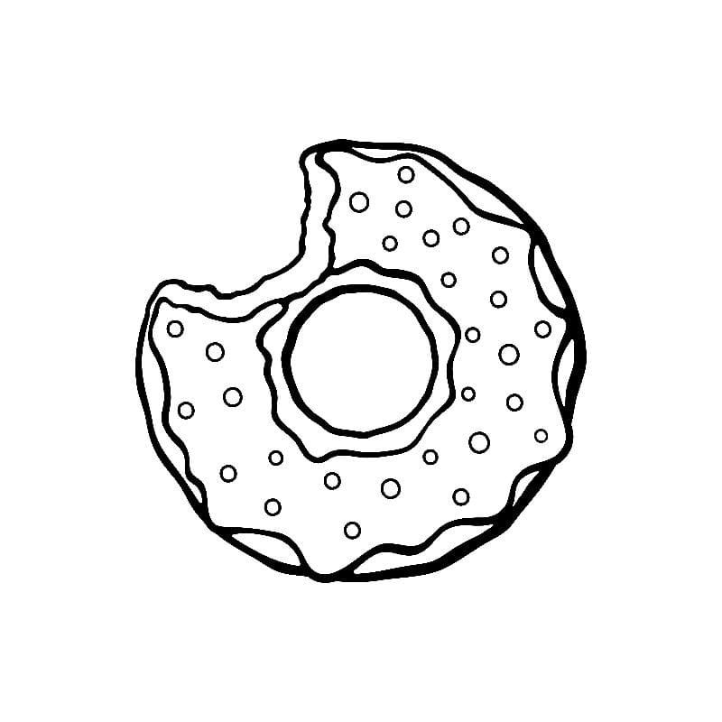 Çocuklar İçin Donat Boyama Sayfaları 