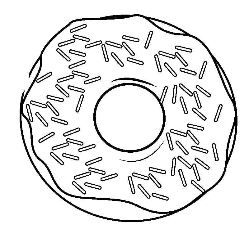 Çocuklar İçin Donat Boyama Sayfaları 