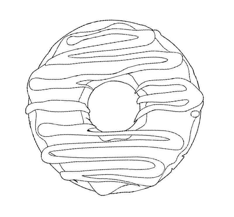 Çocuklar İçin Donat Boyama Sayfaları 