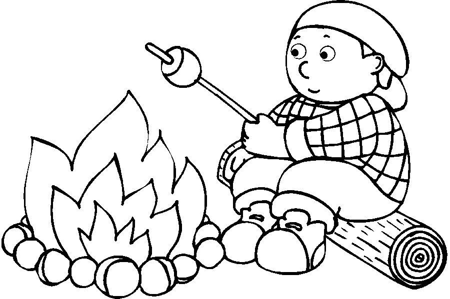 Çocuklar İçin Marshmallow Boyama Sayfaları 