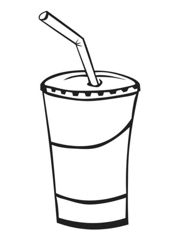 Çocuklar İçin Milkshake Boyama Sayfaları 