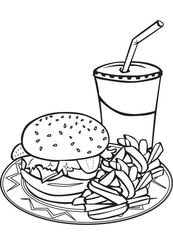 Çocuklar İçin Milkshake Boyama Sayfaları 