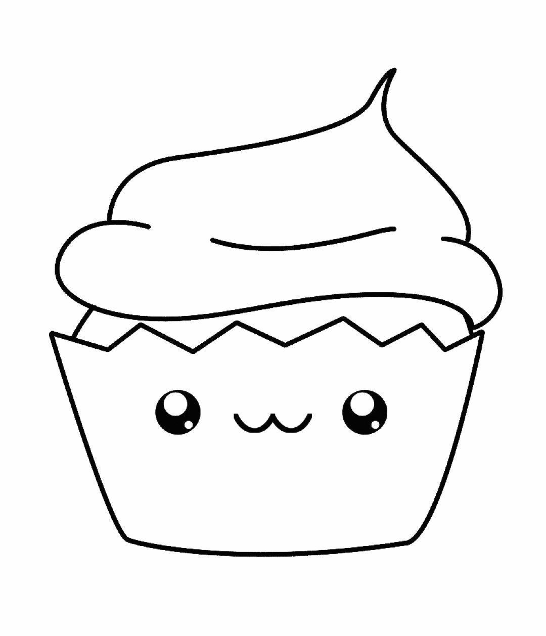 Çocuklar İçin Muffin Boyama Sayfaları 