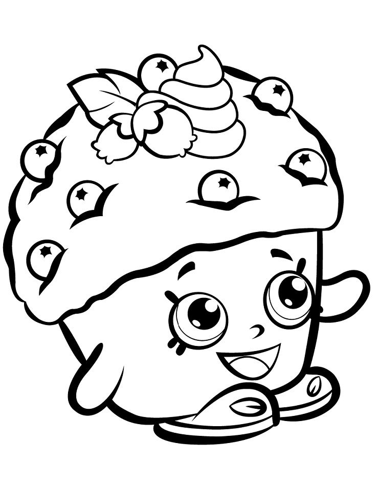 Çocuklar İçin Muffin Boyama Sayfaları 
