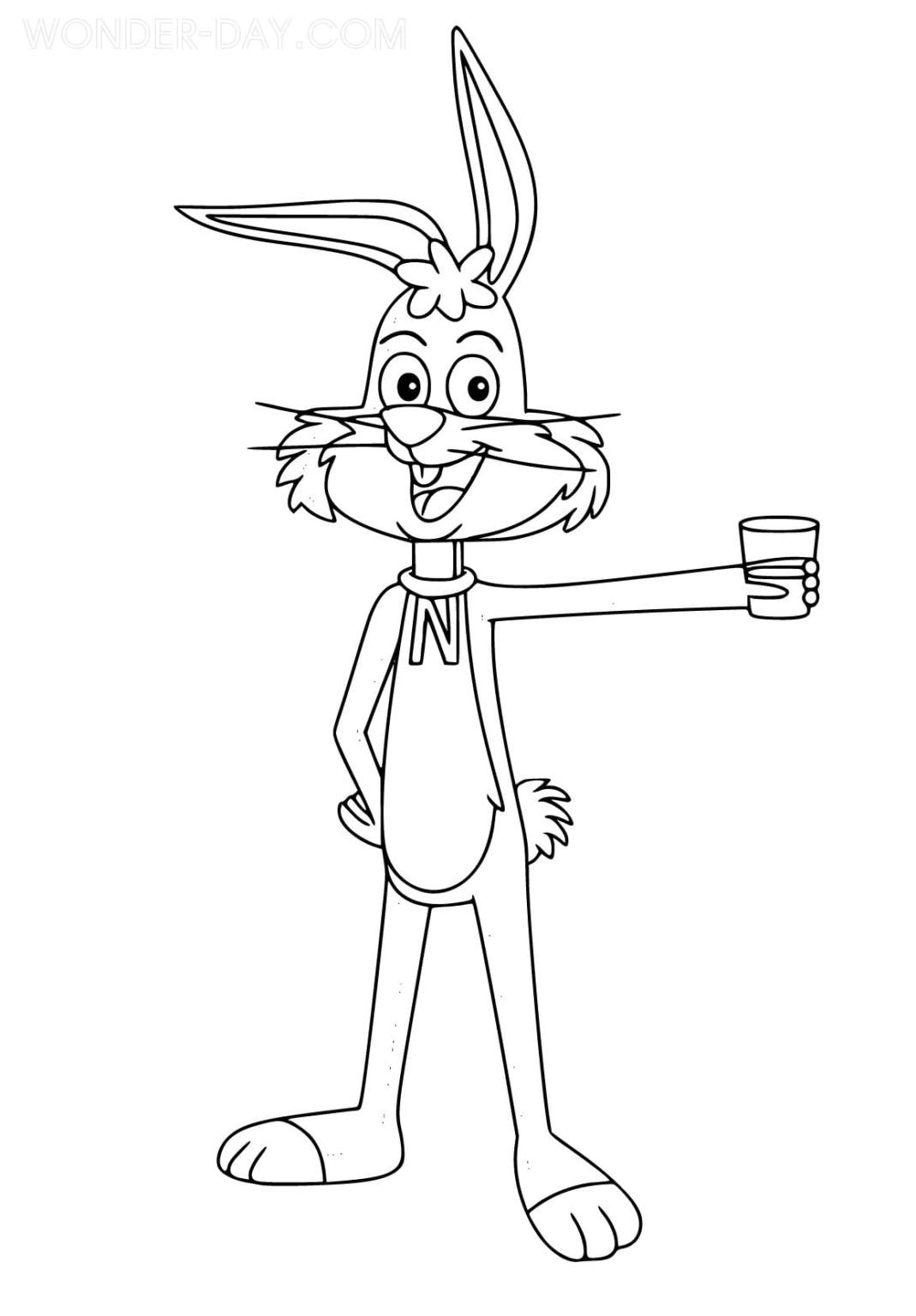 Çocuklar İçin Nesquik Boyama Sayfaları 