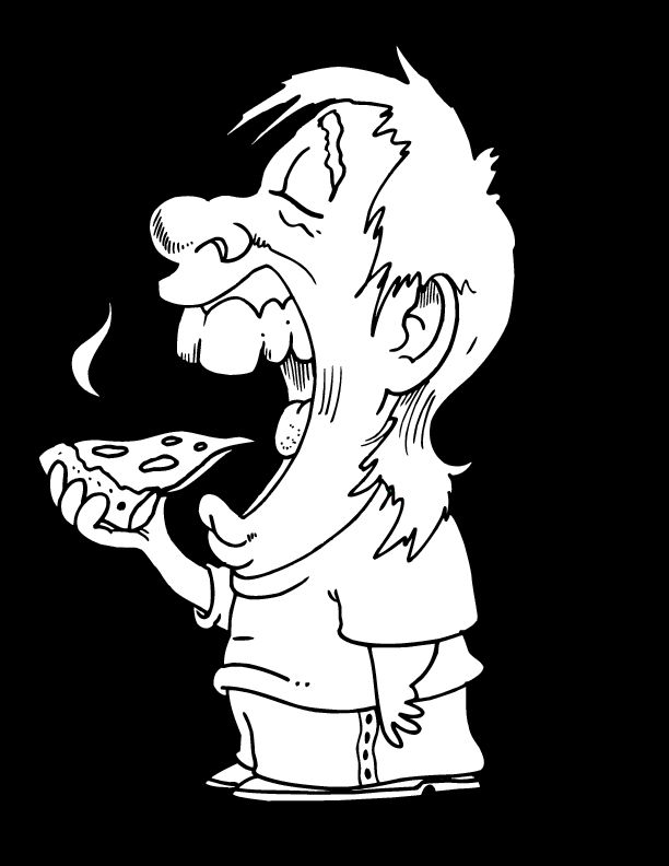 Çocuklar İçin Pizza Boyama Sayfaları 