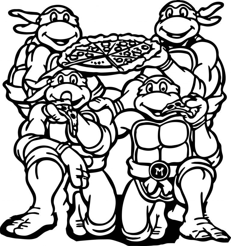 Çocuklar İçin Pizza Boyama Sayfaları 