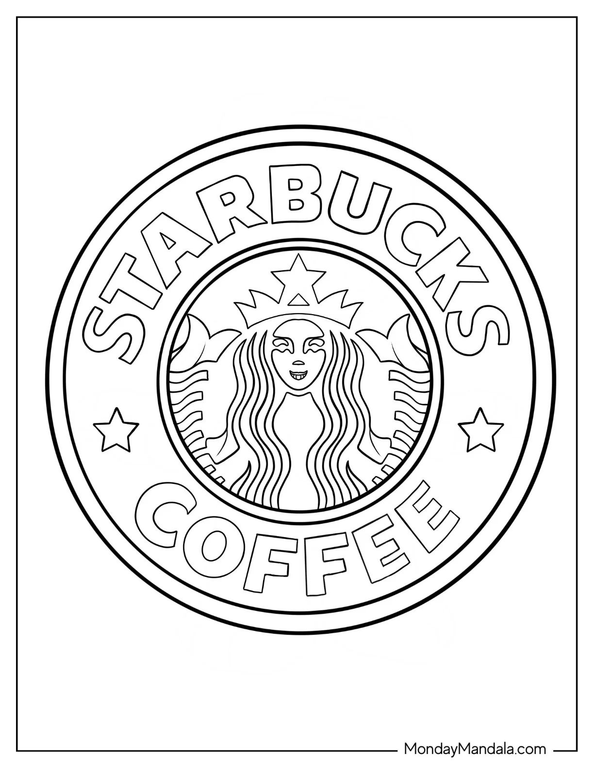 Çocuklar İçin Starbucks Boyama Sayfaları 