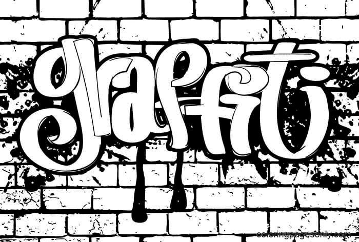Çocuklar İçin  Grafity Boyama Sayfaları 