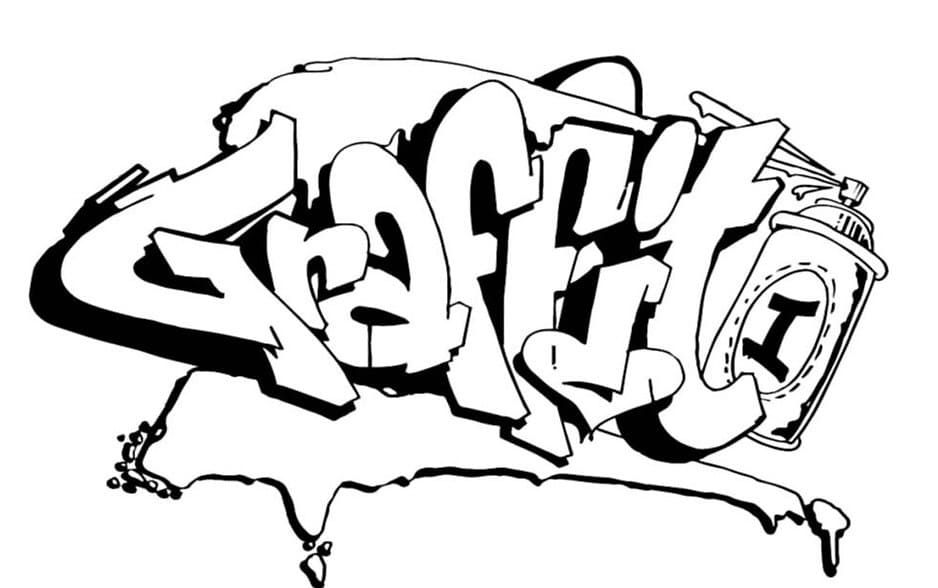 Çocuklar İçin  Grafity Boyama Sayfaları 