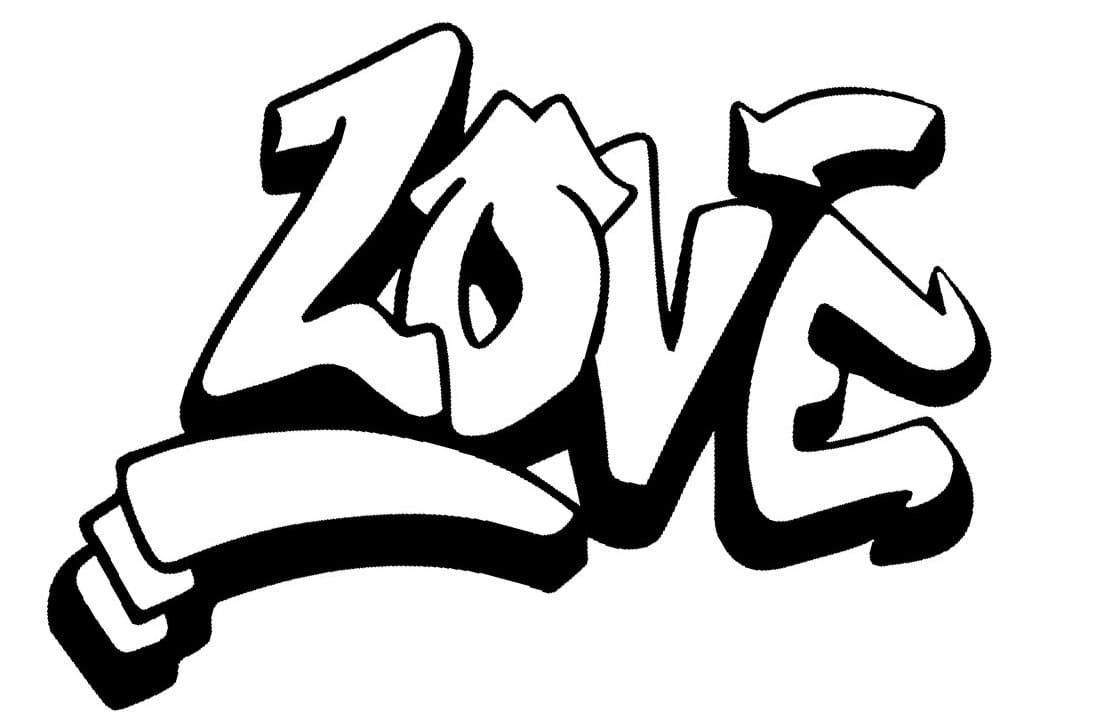 Çocuklar İçin  Grafity Boyama Sayfaları 